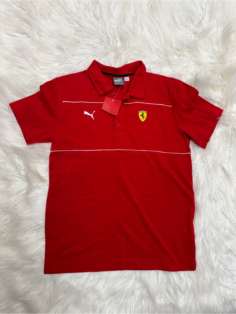 PUMA × Scuderia Ferrari F1 Team Men's Polo Shirt . - Picture 2 of 4